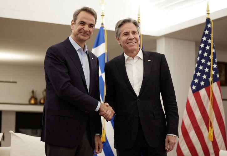 ΗΠΑ: Ευχαριστίες Μπλίνκεν σε Μητσοτάκη για τη ελληνική συνεισφορά στην ασφάλεια της Ουκρανίας