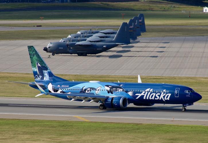 ΗΠΑ: Επιθεωρήθηκε το 95% των Boeing 737 MAX 9 που διαθέτουν οι United και Alaska Airlines
