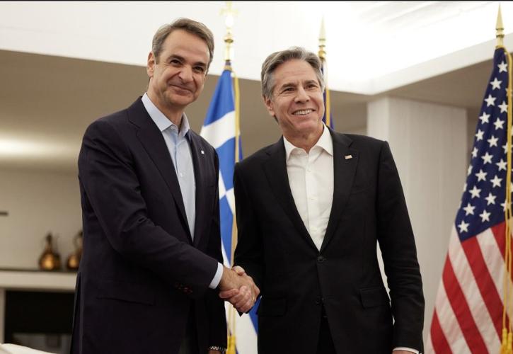 Μητσοτάκης σε Μπλίνκεν: Είναι πολύ σημαντικό να ενισχύουμε τις διμερείς μας σχέσεις ως σύμμαχοι