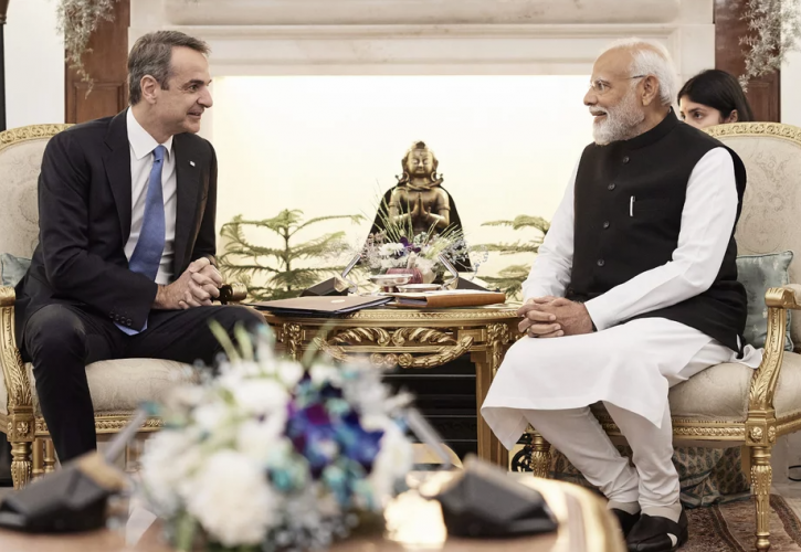 Μητσοτάκης: Πύλη της Ινδίας στην ΕΕ η Ελλάδα - Μόντι: Διπλασιασμός εμπορικών συναλλαγών έως το 2030