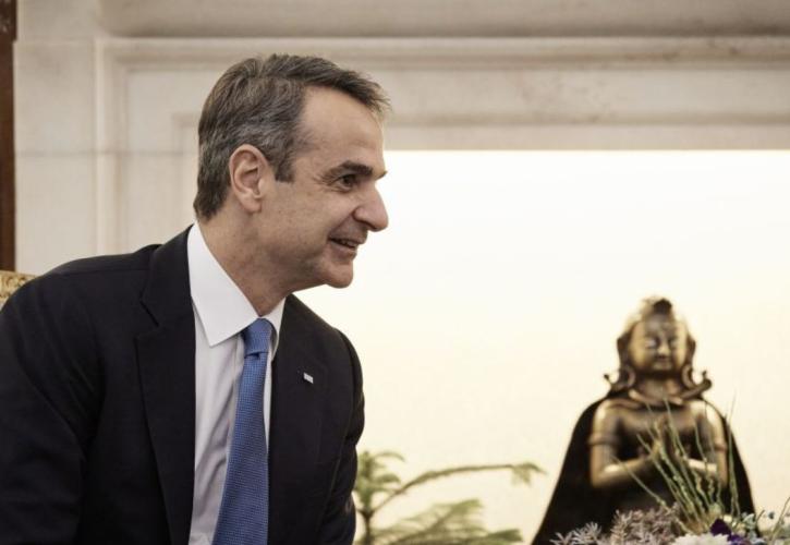 Μητσοτάκης: Στο επίκεντρο της συνάντησης με Ινδούς βιομηχάνους η ίδρυση Ελληνο-ινδικού εμπορικού επιμελητηρίου