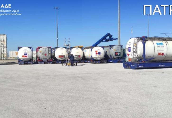 ΑΑΔΕ: Διπλό μπλόκο σε 10 βυτία με επικίνδυνους διαλύτες για νόθευση καυσίμων