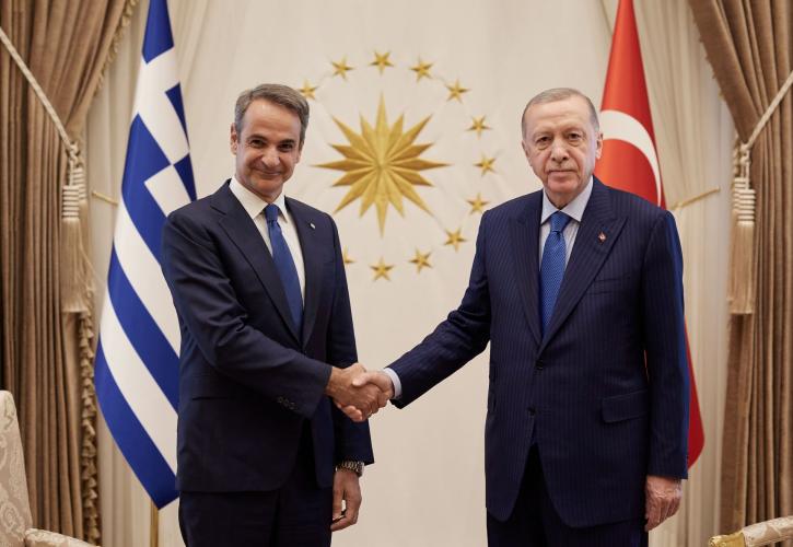 Έληξε το τετ α τετ Μητσοτάκη με Ερντογάν στην Άγκυρα - Σε εξέλιξη οι δηλώσεις