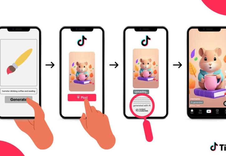 TikTok: Ανακοινώνει ενέργειες για αυτόματη επισήμανση περιεχομένου που δημιουργήθηκε με AI