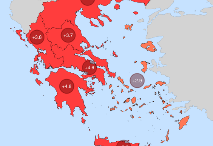Ακραία υψηλές θερμοκρασίες τον Ιούνιο σε όλη την χώρα