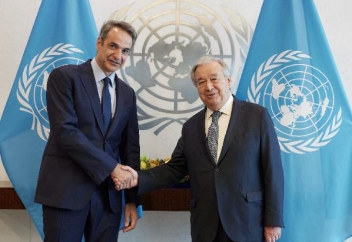 Μητσοτάκης σε Γκουτέρες: Να αξιοποιηθεί κάθε δυνατότητα για λύση του Κυπριακού