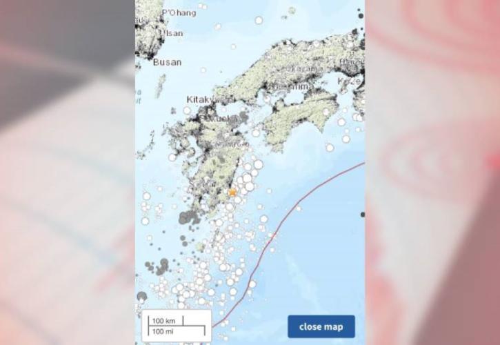 Ισχυρός διπλός σεισμός στην Ιαπωνία – Προειδοποίηση για τσουνάμι πλέον μόνο για το Μιγιαζάκι