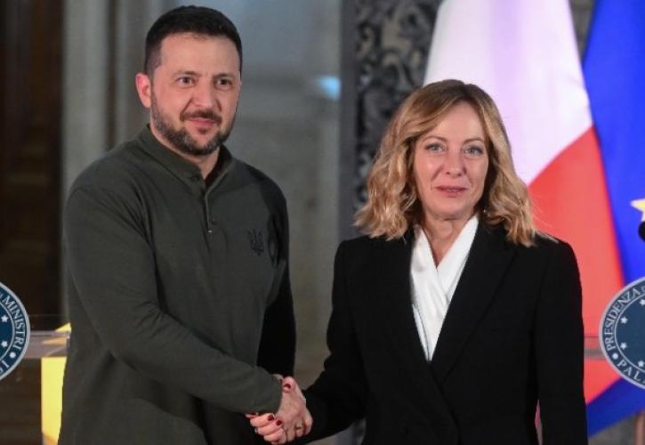 Ιταλία: Συνάντηση Μελόνι με τον Ουκρανό πρόεδρο Ζελένσκι