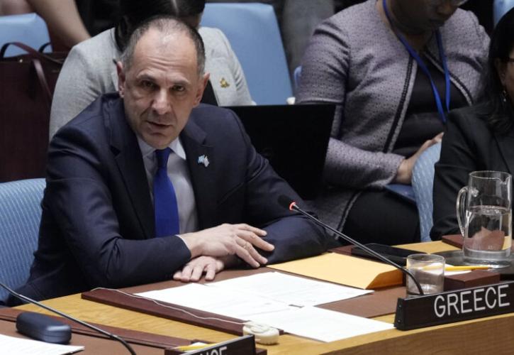 Γεραπετρίτης: Ελληνική πρωτοβουλία στο Συμβούλιο Ασφαλείας για προστασία αμάχων σε καθεστώς πολέμου