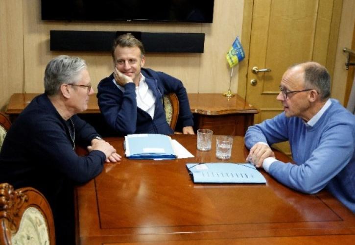 Μακρόν, Μερτς, Στάρμερ και Τουσκ στο Κίεβο - Η Μόσχα να δεχθεί άνευ όρων εκεχειρία 30 ημερών
