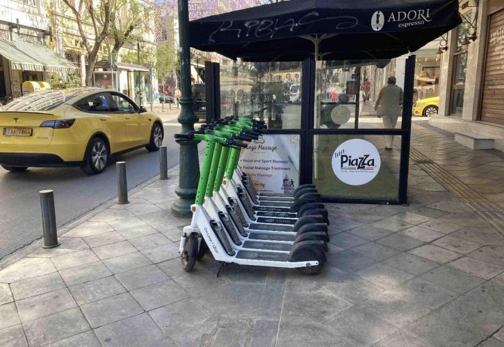 Η Lime εγκαινιάζει ζώνες υποχρεωτικής στάθμευσης για πατίνια στο κέντρο της Αθήνας