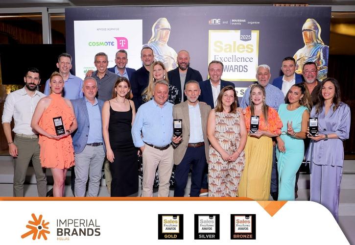 Imperial Brands Hellas: Τέσσερις διακρίσεις στον θεσμό Sales Excellence Awards 2025