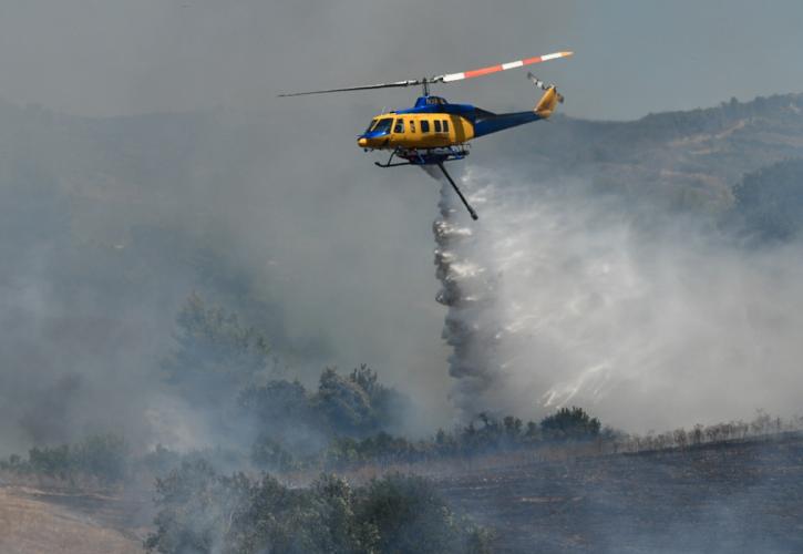 Φωτιά στα Μεσοχώρια Ευβοίας: Ανεξέλεγκτο το μέτωπο, απειλεί κατοικημένες περιοχές