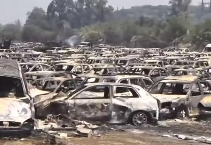 Τελωνείο Πάτρας: Στάχτη 550 αυτοκίνητα που φυλάσσονταν στο σημείο- Ολοσχερής καταστροφή