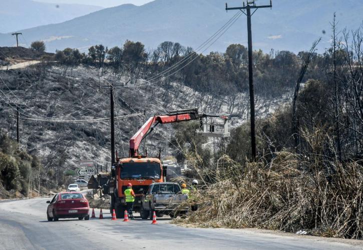 Πάτρα: Χωρίς ενεργό μέτωπο η πυρκαγιά στην περιοχή των Συχαινών