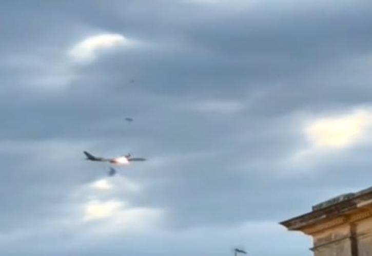 Κέρκυρα: Φωτιά σε κινητήρα αεροσκάφους μετά την απογείωση του - Βίντεο