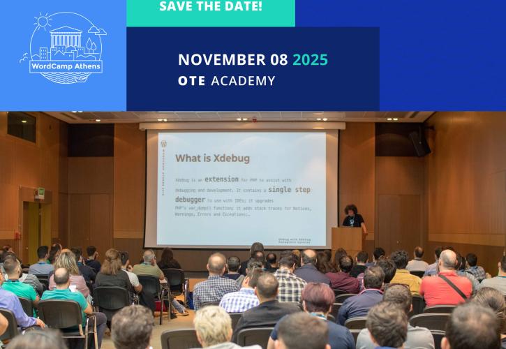 Το WordCamp Athens 2025 έρχεται 8 Νοεμβρίου στο OTE Academy