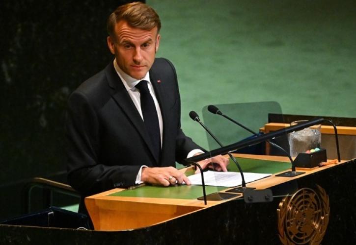 Μακρόν: Η κλιματική αλλαγή δεν είναι «θέμα αντίληψης», αφού «η επιστήμη είναι σαφής»