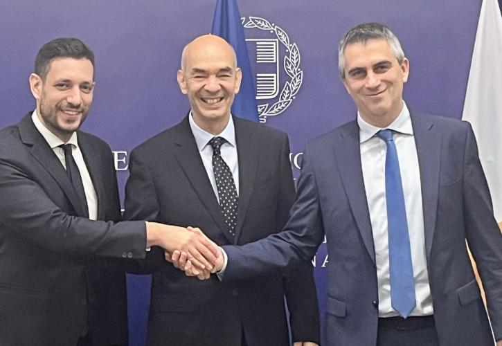 Συνάντηση Δήμα - Κυρανάκη με τον Κύπριο Υπουργό Μεταφορών, Επικοινωνιών και Έργων