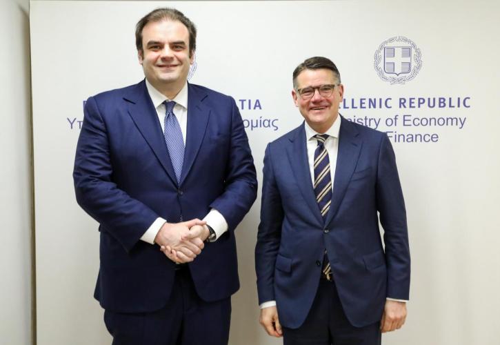 Συνάντηση Πιερρακάκη με τον πρωθυπουργό του ομόσπονδου κρατιδίου της Έσσης, Boris Rhein