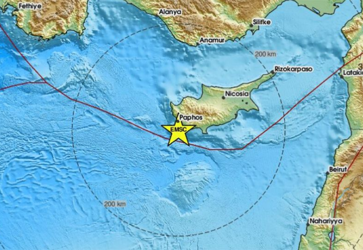 Σεισμός άνω των 5 Ρίχτερ στην Κύπρο