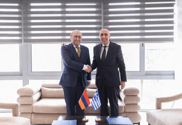 Μπρατάκος: Στόχος μας η ενεργή διασύνδεση των επιχειρηματικών κοινοτήτων Ελλάδας - Αρμενίας