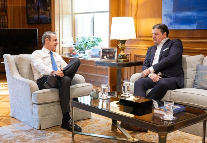Συνάντηση Μητσοτάκη με τον πρόεδρο της Euroleague Basketball
