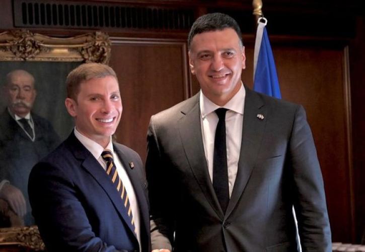 Συνάντηση Κικίλια με τον ΥΦΥΠΕΞ των ΗΠΑ: «Θα συνεργαστούμε με βάση τα κοινά μας συμφέροντα»