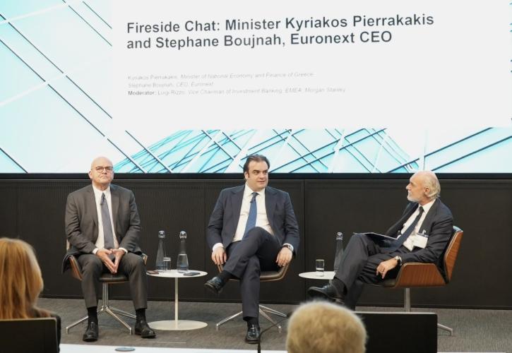 Πιερρακάκης: Η ένταξη του ΧΑ στην Euronext ενισχύει τη διεθνή θέση της ελληνικής κεφαλαιαγοράς