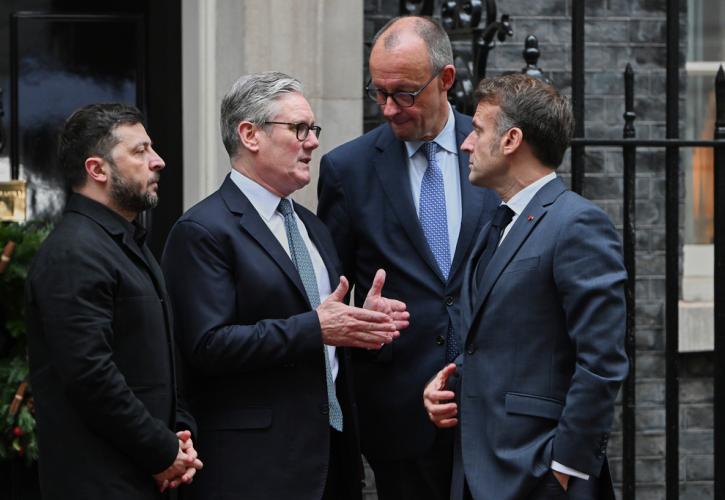 Συνάντηση Στάρμερ, Μακρόν, Μερτς και Ζελένσκι στο Λονδίνο - «Κρίσιμη στιγμή» για την Ουκρανία