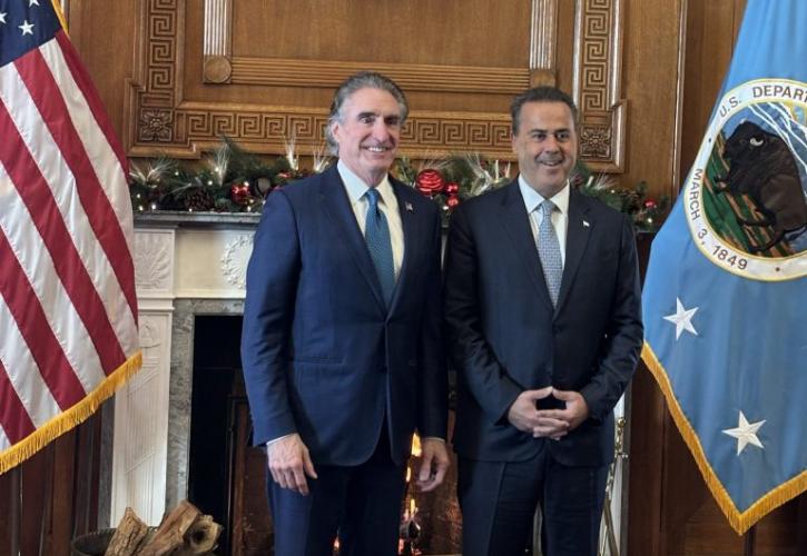 Συνάντηση Παπασταύρου - Μπέργκαμ στις ΗΠΑ για ενεργειακά deals: Η Ελλάδα δείχνει τον δρόμο