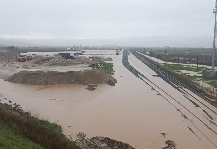 Κακοκαιρία Byron: Μερική αποκατάσταση στη σιδηροδρομική συγκοινωνία Αθηνών - Θεσσαλονίκης