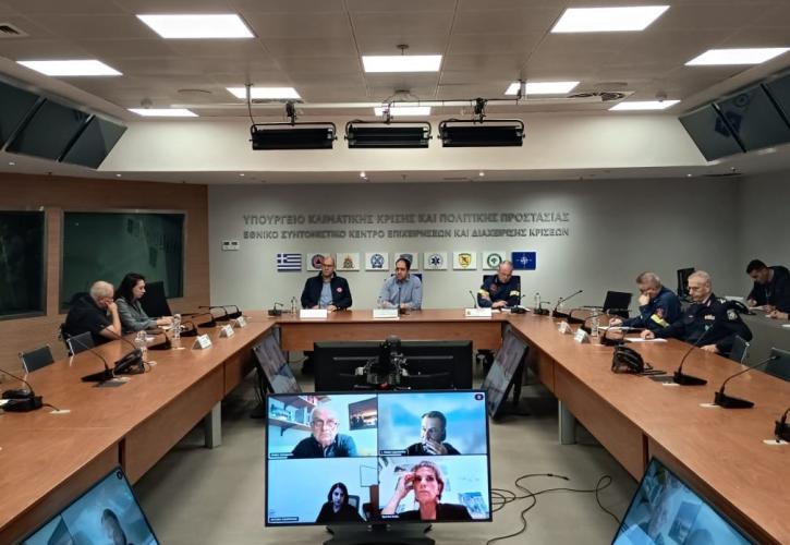 Συνεδρίασε ξανά η Επιτροπή Εκτίμησης Κινδύνου για την κακοκαιρία