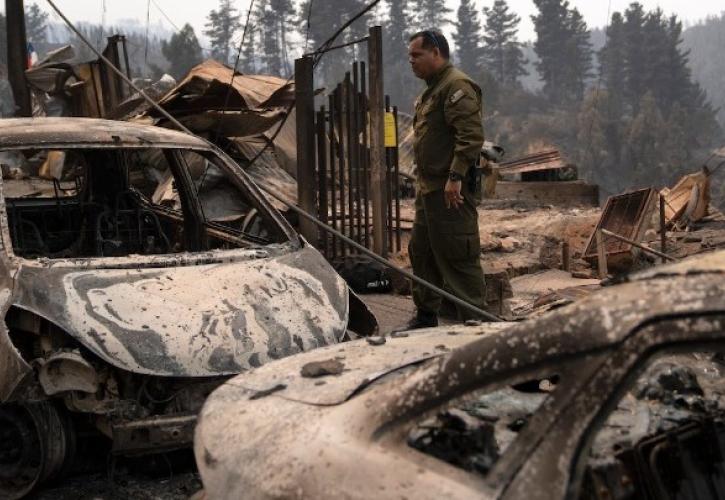 Πυρκαγιές στη Χιλή: Κατάσταση ακόμη κρίσιμη, ολόκληρες πόλεις στάχτη