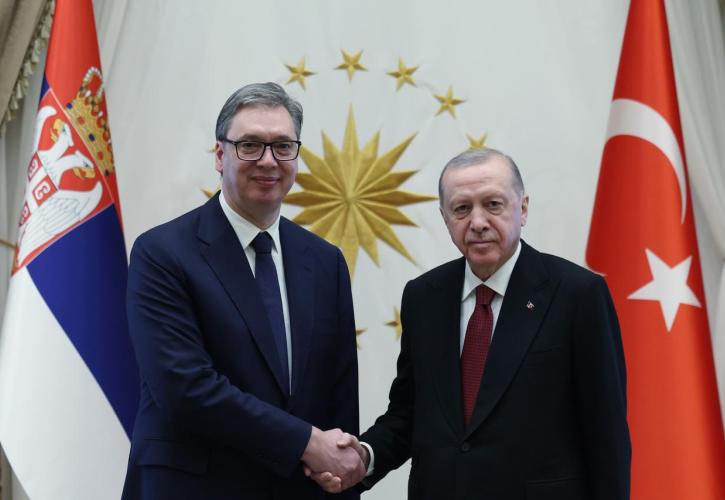 Ικανοποίηση Βούτσιτς για τη συνάντηση με Ερντογάν στην Άγκυρα