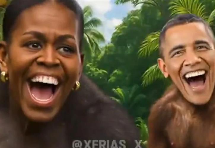 O Τραμπ ανέβασε βίντεο που απεικονίζει τους Ομπάμα ως πιθήκους