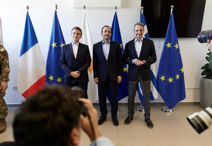 Μητσοτάκης: Η Κύπρος δεν είναι και δεν θα είναι ποτέ μόνη - Τα μηνύματα Μακρόν, Χριστοδουλίδη