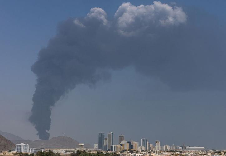 ΗΑΕ: Πυρκαγιά στις πετρελαϊκές εγκαταστάσεις της Φουτζέιρα