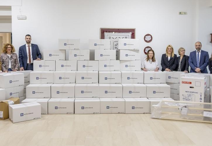 Alpha Bank: Πάνω από 19.000 τεμάχια ιατροφαρμακευτικού εξοπλισμού στην Κεντρική Μακεδονία