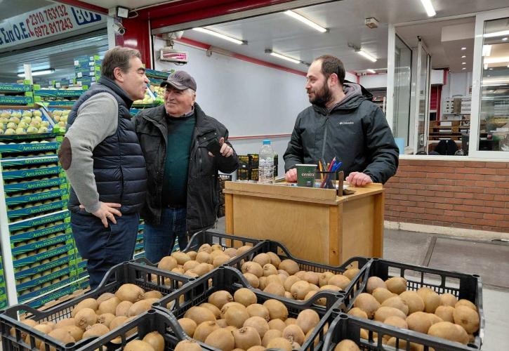 Τη Λαχαναγορά Θεσσαλονίκης επισκέφθηκε ο Μαργαρίτης Σχοινάς