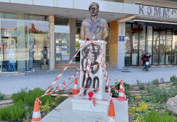 Θεσσαλονίκη: Θύμα βανδαλισμού η προτομή του αρχιφύλακα Γιώργου Λυγγερίδη