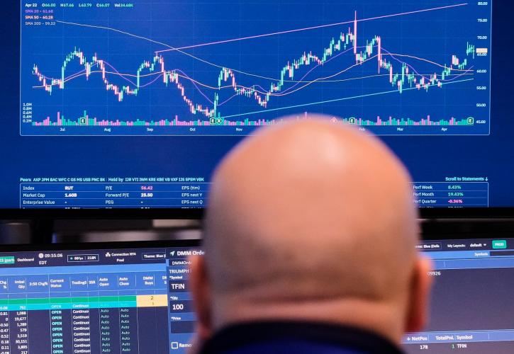 «Πράσινη» η Wall Street με ιστορικό υψηλό για Dow Jones - Απώλειες 1,77% για Nvidia