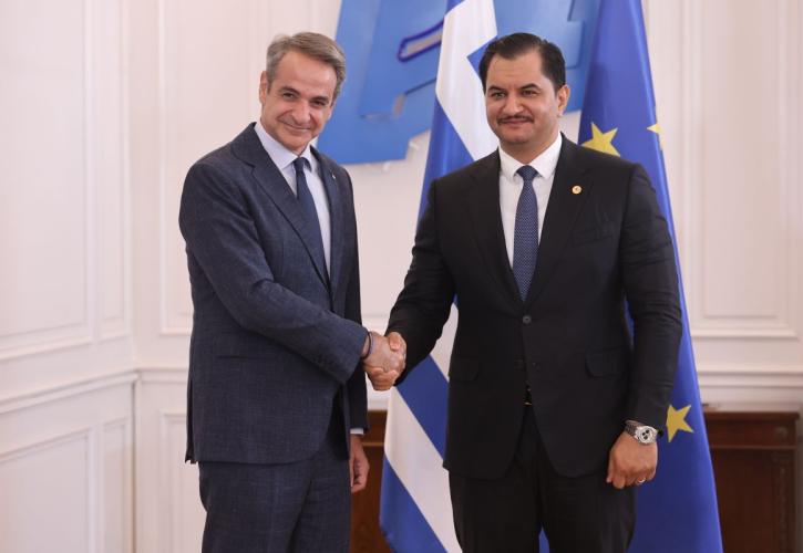 Συνάντηση Μητσοτάκη με τον Χαφτάρ, υπαρχηγό Γενικής Διοίκησης Λιβυκού Εθνικού Στρατού