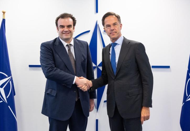 Συνάντηση Πιερρακάκη με Ρούτε για χρηματοδότηση άμυνας και ρήτρα διαφυγής