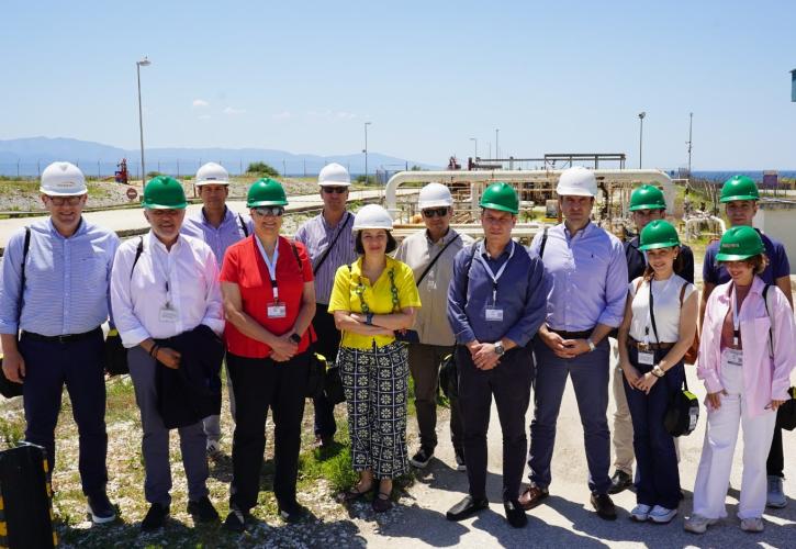 Energean: Στις εγκαταστάσεις του Πρίνου η Πρόεδρος του Διεθνούς Επιμελητηρίου Μηχανικών Πετρελαίου