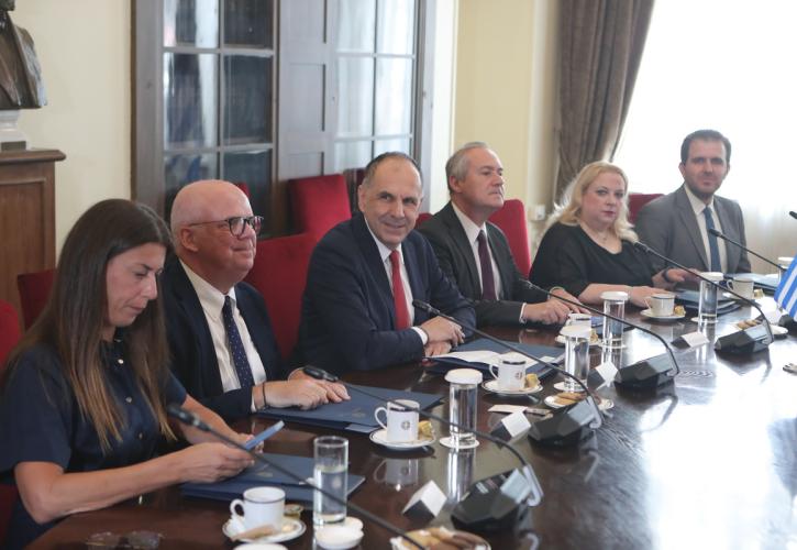 Συνάντηση Γεραπετρίτη με αντιπροσωπεία του αμερικανικού Κογκρέσου