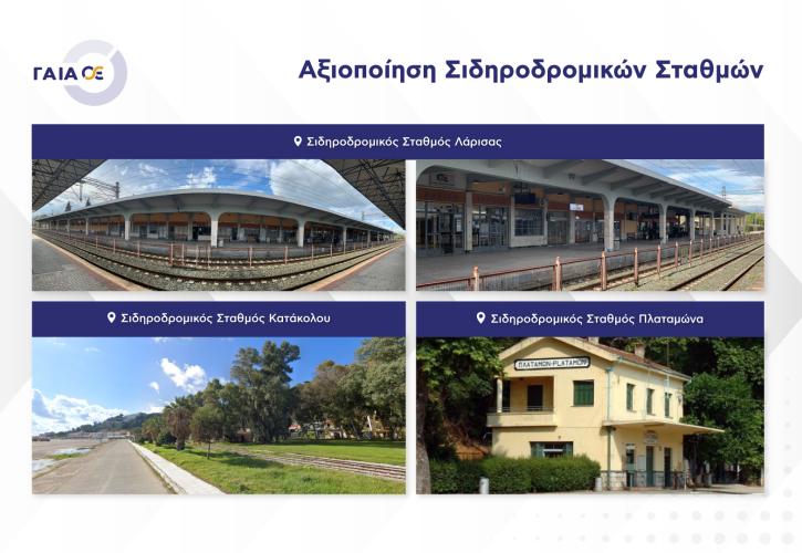 ΓΑΙΑΟΣΕ: Τρεις προσκλήσεις μη δεσμευτικού ενδιαφέροντος για την αξιοποίηση των ΣΣ Λάρισας, Πλαταμώνα και Κατάκολου
