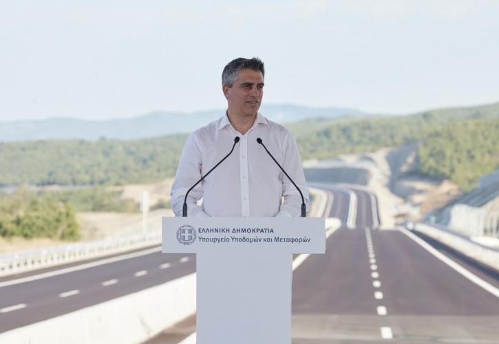 Δήμας: Ο Ε65 αλλάζει τον χάρτη των οδικών μεταφορών στην ηπειρωτική Ελλάδα