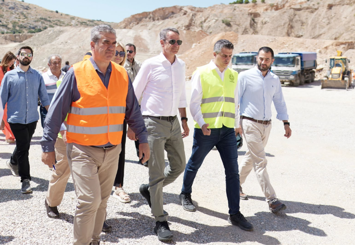 Παράκαμψη Χαλκίδας: Η ΜΕΤΚΑ υποδέχθηκε τον Κ. Μητσοτάκη στο εργοτάξιο του έργου