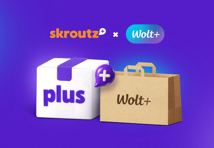 Skroutz και Wolt: Το Skroutz Plus εμπλουτίζεται με μια ακόμα στρατηγική συνεργασία